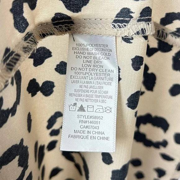 Monteau Leopard Print V  Neck Mini Dress - Picture 6 of 6